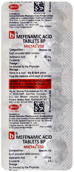 Mictal 250 Tablet 10